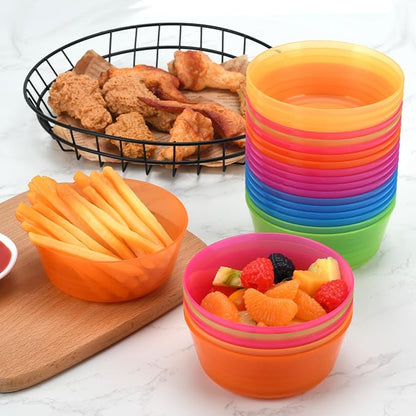 24-Pack Plastic Bowls 10 oz, Polypropylene, Microwave & Dishwasher Safe - Image 5