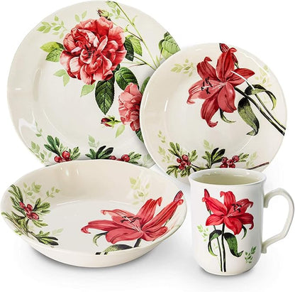 24-Piece Porcelain Dinnerware Set by TudorEngland