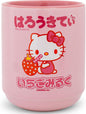 Silver Buffalo Sanrio Hello Kitty Sipping Strawberry Milk Asian-Style Ceramic by SilverBuffalo