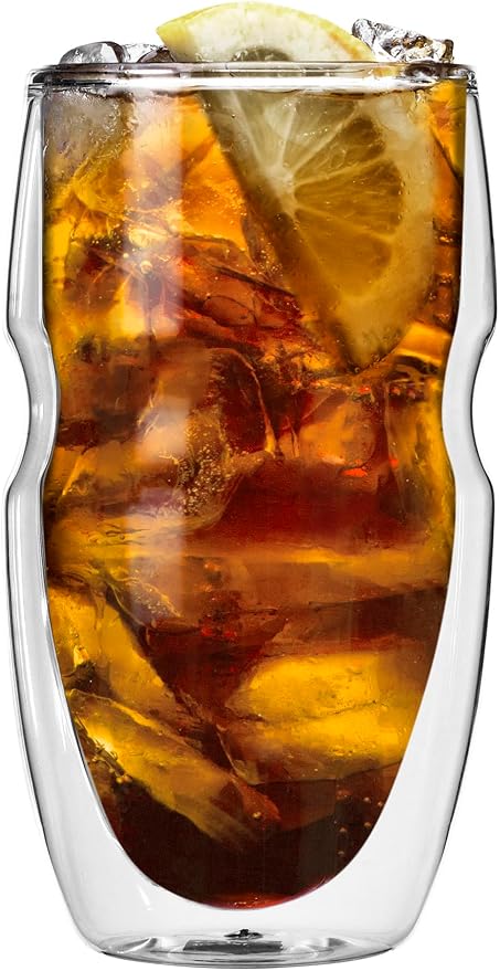 Ozeri Serafino Double Wall Insulated Iced Tea and Coffee Glasses - Image 9