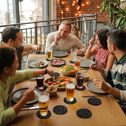 Contemporary Geometric Coasters Set of 6, Absorbent Coasters - Image 8
