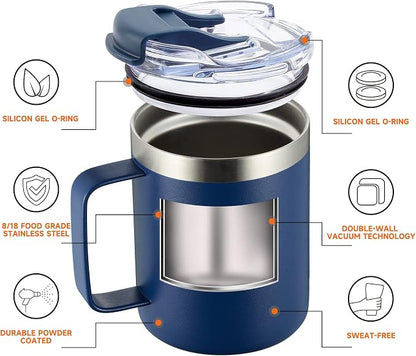 12oz Stainless Steel Insulated Coffee Mug - Image 2