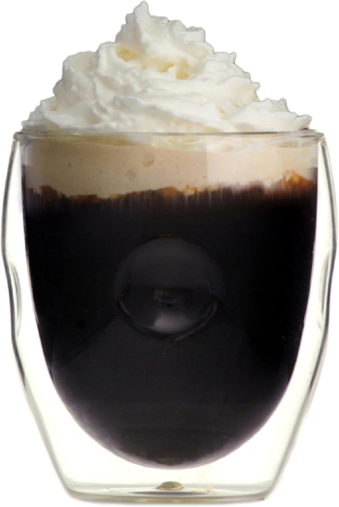 Ozeri Moderna Artisan Series Double Wall 8 oz Beverage Glasses - Image 4