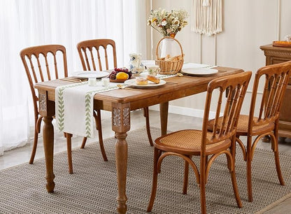 Embroidered Table Runner, Light Green Table Runners 60 Inches Long | Linen - Image 6