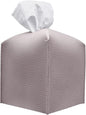 Carrotez Tissue Box Cover, [Refined] Modern PU Leather Square Tissue Box Holder - Decorative Holder/Organizer for Bathroom Vanity Countertop, Night Stands, Office Desk & Car 5"X5"X5" - Lavender