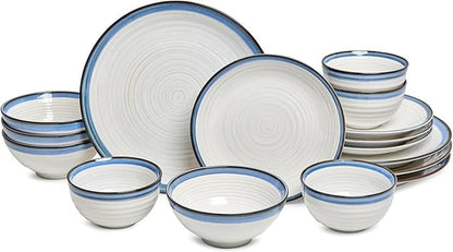 Sango Siterra Santorini 16-Piece Stoneware Dinnerware Set by Sango
