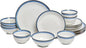 Sango Siterra Santorini 16-Piece Stoneware Dinnerware Set by Sango