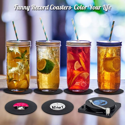 Retro Vinyl Record Coasters - Image 6