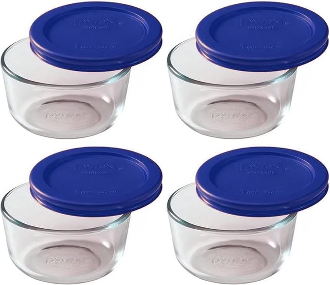 Pyrex 7202 1-Cup Glass Bowls by Pyrex