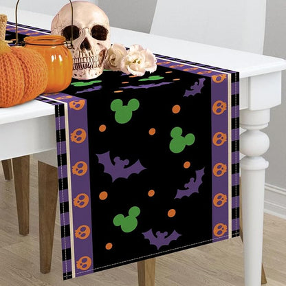 Seliem Halloween Bat Table Runner, Funny Holiday Burlap Home Decoration Indoor - Image 6