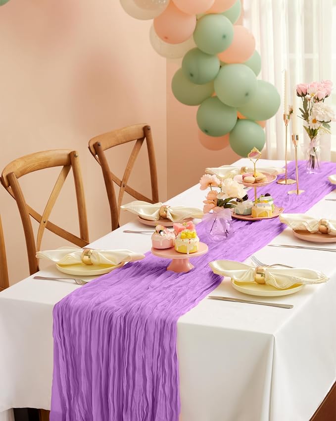 Pureegg 2-Pack Fall Thanksgiving Table Runner, Baby Shower, Wedding and - Image 6