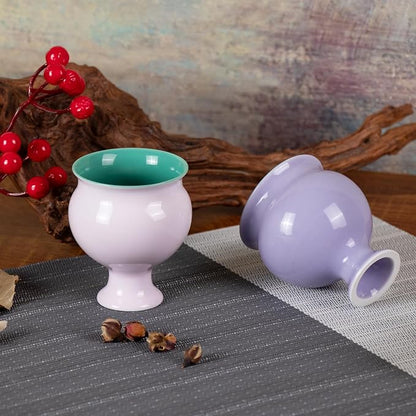 KAMMAK Tea Cups, 3oz Small Tea Set of 2 - Image 6
