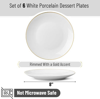 BTaT- White Dessert Plates - Image 2