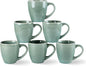 GBhome Ceramic Coffee Mugs Set of 6, 12oz Stoneware Coffee Mugs Set by GBhome