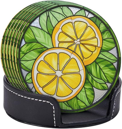 Lemon Coasters for Drinks by petloverdoglovercommunity