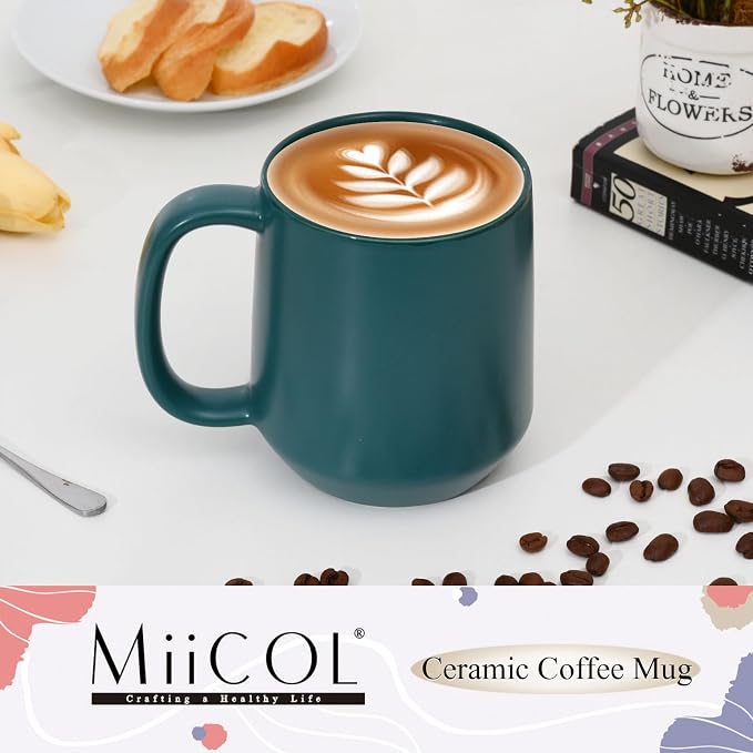Miicol Ceramic Coffee Mug, 16 oz Large Coffee Cup, Tea Mug - Image 2
