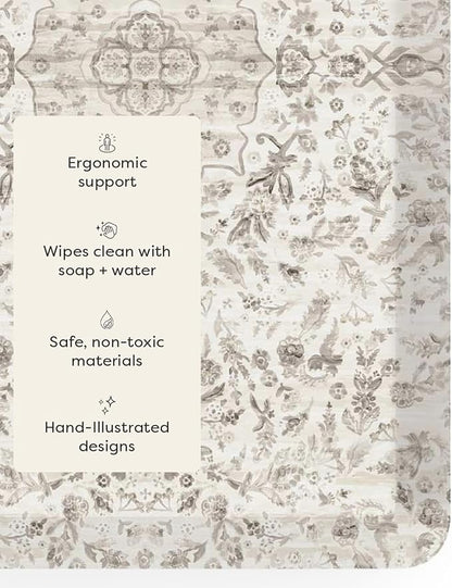House of Noa Nama Standing Mat – Anti-Fatigue Cushioned Kitchen Mats for Floor | Ergonomic Bounce-Back Foam Kitchen Mats | Anti-Fatigue Mats for Kitchen & Standing | Emile Latte | 30" x 108"
