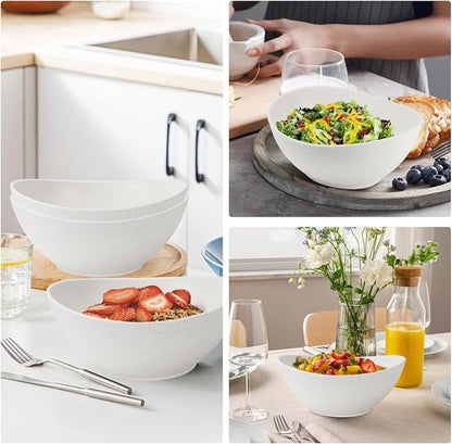 65oz Large Salad Bowls Ivory - Image 4