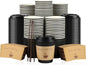 Clawsoff 100 Pack 10 oz Disposable Paper Coffee Cups by BuyNow