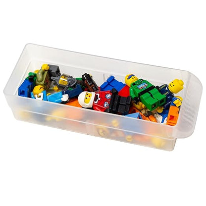 Akro-Mils 16-Drawer Plastic Drawer Storage Cabinet for Garage Organization, Beads, Makeup Organizer, Building Bricks Storage, Teacher Toolbox, 10-1/2" W x 6-1/2" D x 8-1/2" H, 10116 White