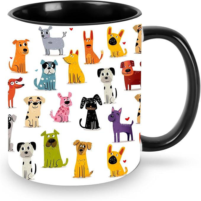 Yrebyou Dog Coffee Mug 11oz Ceramic Cup by Yrebyou