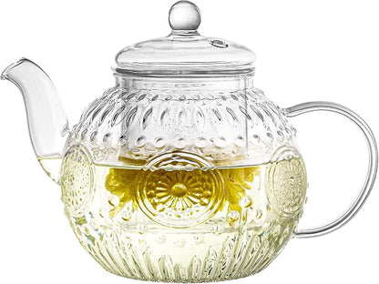 Bandesun Vintage Glass Teapot, Tea Kettle by Bandesun