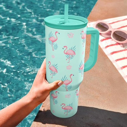 Flamingo Tumbler, Stainless Steel Insulated Tumblers Coffee Mug Cup - Image 5
