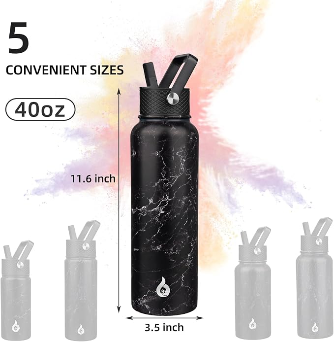 BJPKPK 40oz Insulated Water Bottle - Image 4