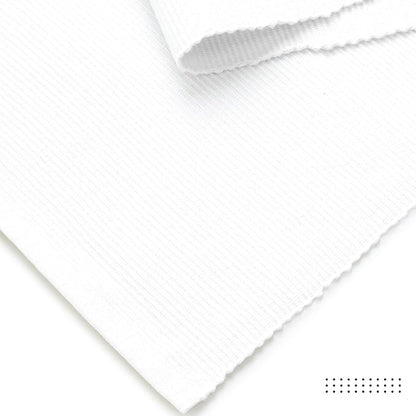 Encasa XO Table Runner, Yarn Dyed Ribbed Cotton 13"x59" | White, 12-Ply Yarns | - Image 5
