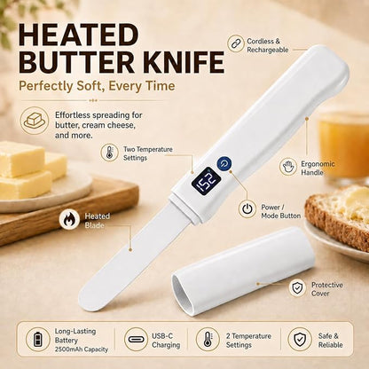 Heated Butter Knife, Rechargeable USB Electric Spreader - Image 2