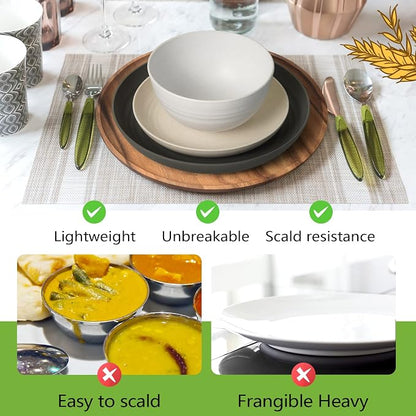 Teivio 32-Piece Plates and Bowls Sets - Image 6