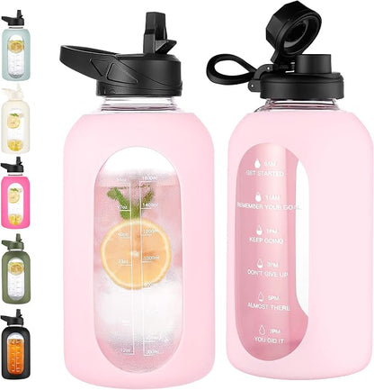 CIVAGO 64 oz Glass Water Bottle by CIVAGO