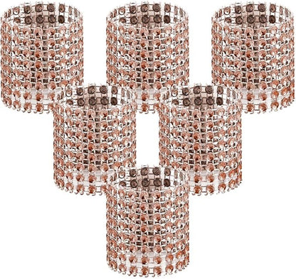 Accmor 50pcs Napkin Rings, Champagne Napkin Rings Buckles | Napkin Rings by Accmor