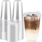 16 oz Round Bottom Clear Plastic Cups by Qeirudu