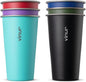 20 oz Stainless Steel Cups-Colorful Stackable Metal Drinking Glasses 6 Pcs | by Vinur