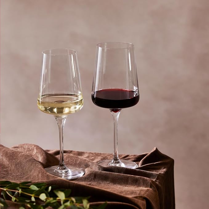 Krosno Red Wine Glasses | Elegant Design | Set of 6 | 16.9 oz | Infinity - Image 5