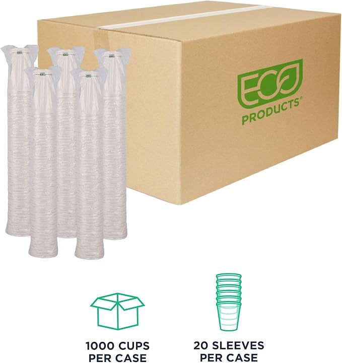 ECO PRODUCTS GreenStripe Disposable Paper Hot Cups, 20 oz, Paper To-Go Cups - Image 2