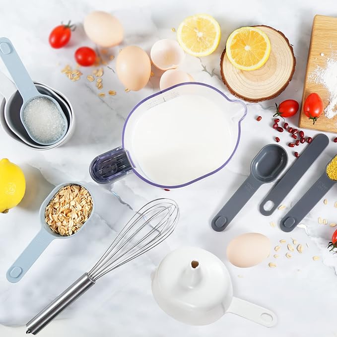 19-Pc Magnetic Measuring Cups and Spoons Set, - Image 9