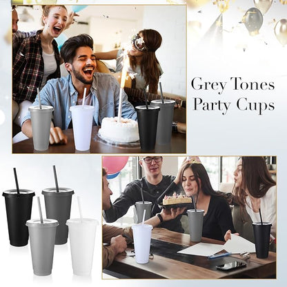 Honeydak 30 Pack Tumbler with Straw and Lid Bulk Cups - Image 5