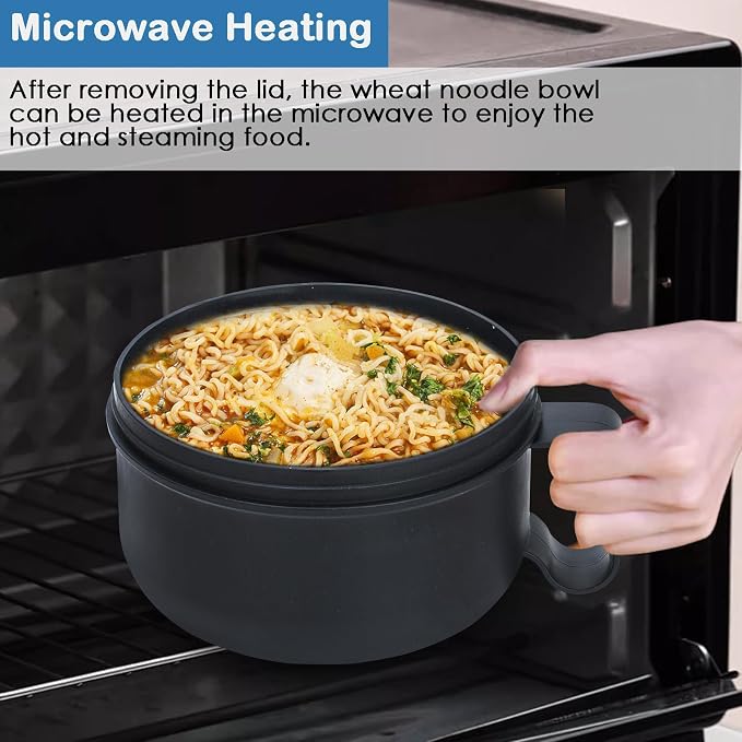 Ramen Bowl, Ramen Cooker, Microwave Ramen Bowl, Microwave Safe Soup Bowl - Image 6