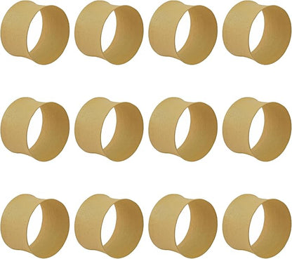 ITOS365 Cream Napkin Rings Set of 12, Round Metal Napkin Ring Holder, Napkin by ITOS365