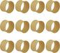 ITOS365 Cream Napkin Rings Set of 12, Round Metal Napkin Ring Holder, Napkin by ITOS365