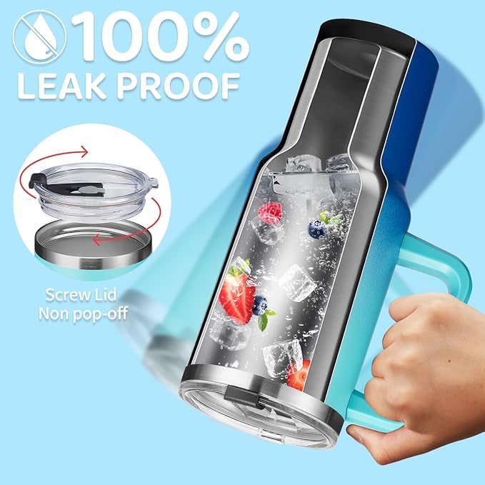 BENZZO Insulated Water Bottle Stainless Steel 40 oz Tumbler - Image 3