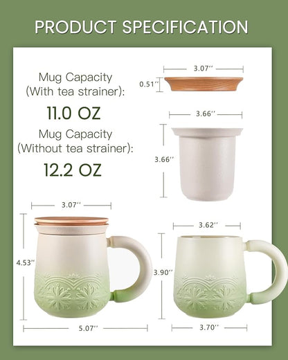ZENS Tea Mug with Infuser and Lid - Image 5