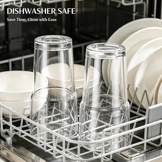 INSETLAN 20 oz Clear Glass Cup - Image 9