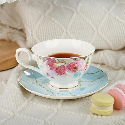 fanquare Rose Tea Cup and Saucer Set - Image 4