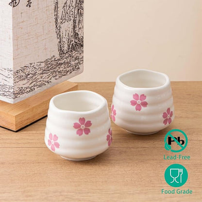 4pcs Japanese Tea Cup Set – Mini Size Cup 5OZ Ceramic Matcha Cup, Handless - Image 8