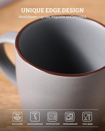 famiware Mercury Coffee Mugs 13 oz, Coffee Mugs Set of 4 - Image 5