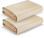 Heavy Duty Fiberglass Welding Blanket, Heat Resistant Blanket with Brass Grommets, Multi-Purpose Welding Mat for Grill, Smoker, Camping, Industrial Use (4x6 ft - 2 Pack)