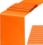 Satin Burnt Orange Table Runners 10 Pack 12 x 108 Inches by WENSINL